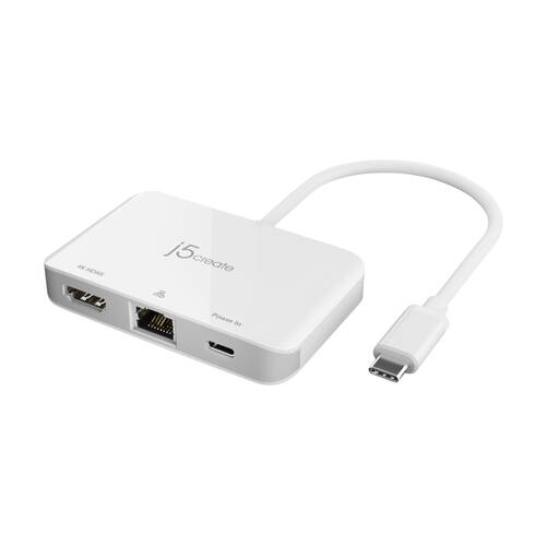 J5Create USB-C To 4K HDMI Ethernet Display Extender Adapter 100W
