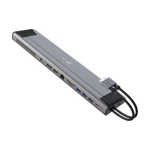 J5Create PD M.2 NVMe Dual USB-C Gen 2 Display Docking Station 4K 10Gbps 100W