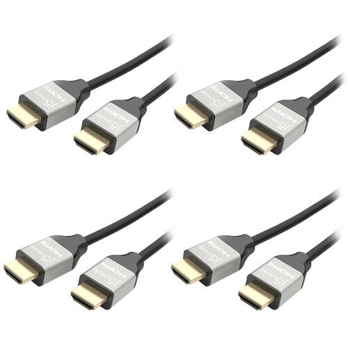 4PK J5Create UHD 4K HDMI Ultra High Speed Performance Gaming Cable Gold 1.8m