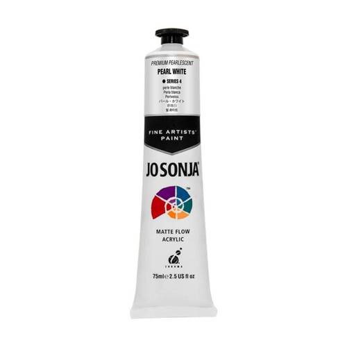 Jo Sonja Pearlescent Colour Series Acrylic Artist Paint 75mL Tube Pearl White