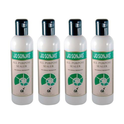 4PK Jo Sonja Medium 250ml All Purpose Sealer Acrylic Paint Art/Craft - Clear