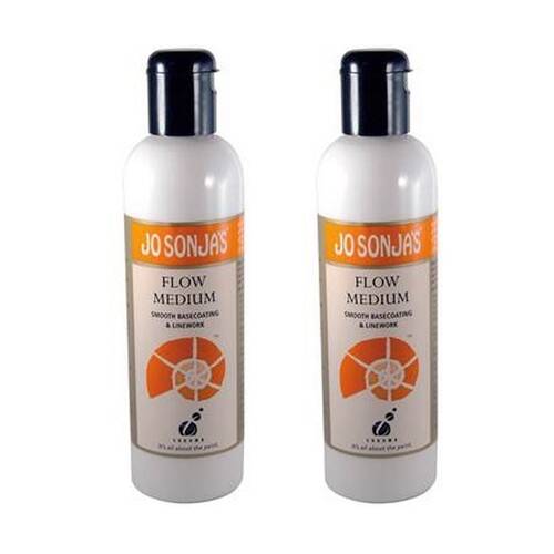 2PK Jo Sonja Medium 250ml Flow Acrylic Paint Art/Craft - Gloss