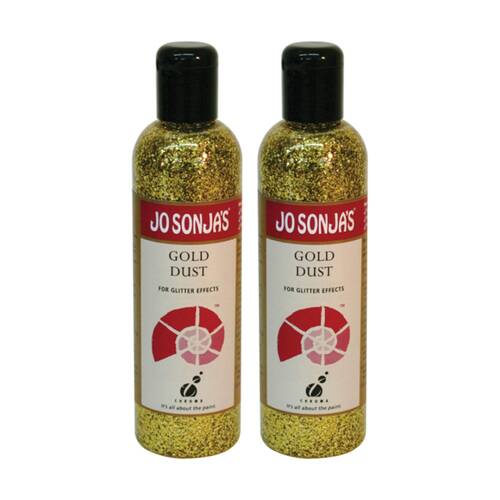 2PK Jo Sonja Medium 250ml Acrylic Paint Art/Craft - Gold Dust