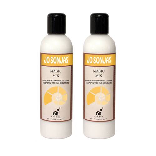 2PK Jo Sonja Medium 250ml Magic Mix Acrylic Paint Art/Craft - Clear