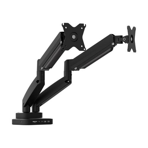 J5Create Ergonomic Adjustable Dual Monitor Mount W/ Docking Station 17-32In