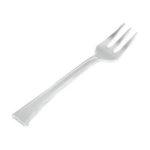 48x 40pc Partyware Disposable Plastic Mini Fork Set Tableware/Serveware Clear