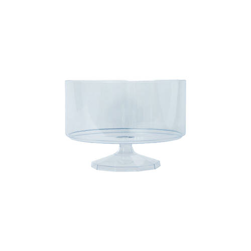 12x Partyware Reusable Footed Triffle Bowl Tableware 130mm Clear