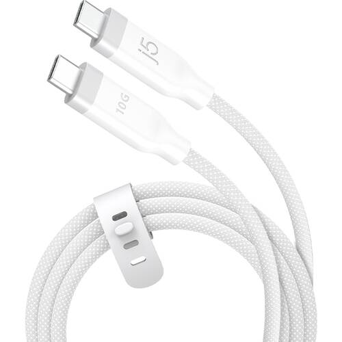 J5Create PD USB-C 3-in-1 Fast Data Transfer & Charging Cable Braided 1.2m