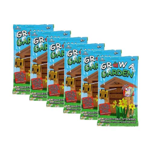 6x 6pc Phat Mojo Grow A Garden Collectible Stickers Foil Assorted 6y+