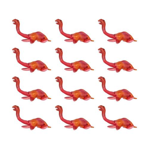 12x Keycraft Sandimals Dinosaur Colourful Shimmering Fabric Plush Toy Assorted
