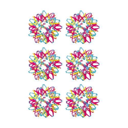 6x Keycraft Starburst Colourful Tactile Sensory Educational Ball Toy Multicolour