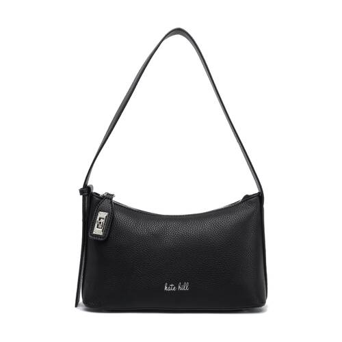 Kate Hill Women's Paige Pebble Vegan Leather Zip Closure Shoulder Bag