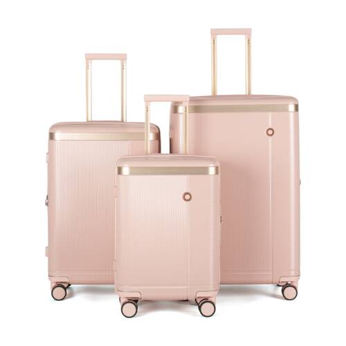 3pc Kate Hill Phoenix Luggage Set Hard Case TSA Lock Travel Pink