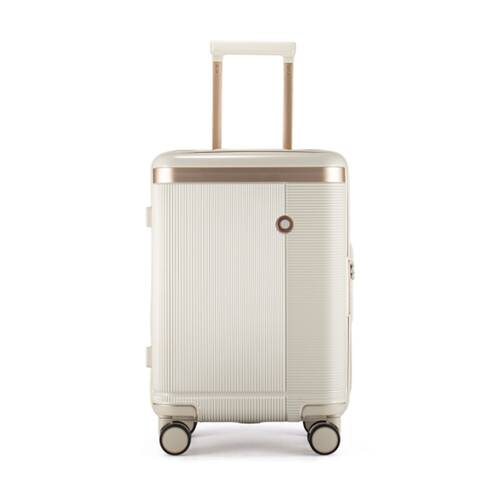Kate Hill Phoenix Small Luggage Hard Case TSA Lock Travel White 44L