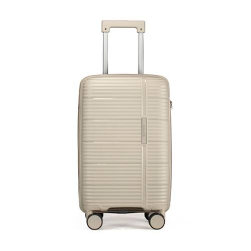 Kate Hill Berkeley Small Luggage Hard Case TSA Lock Travel Beige 44L