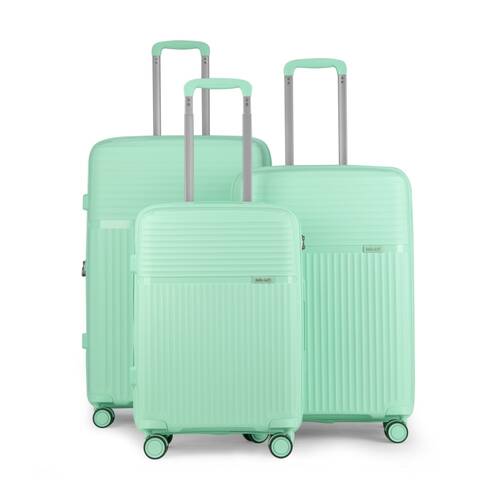 3pc Kate Hill Tribeca Luggage Travel Suitcase Set Lightweight Mint