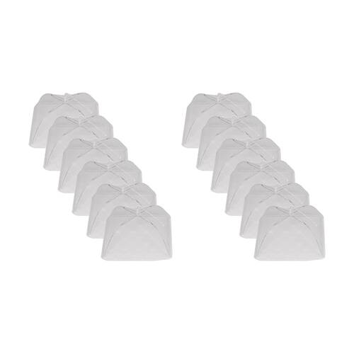 12PK Culinary Kitchen Umbrella Mesh Cover Food Protector Lid 30cm Clear