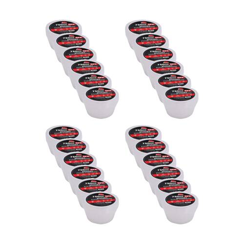 24x 5pc Braz Reusable Round Food Storage Containers W/ Lids 750ml Clear
