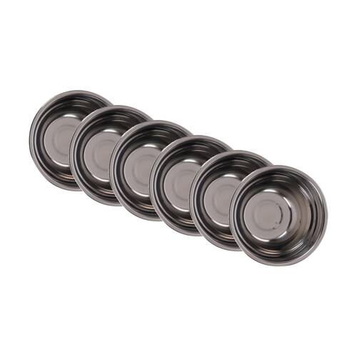 6PK Braz Stainless Steel Kitchen Prep Mixing Bowl Serving Serveware 18cm Silver