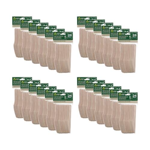 24x 24pc Braz Earth Friendly Cutlery Knives Set Tableware Serveware