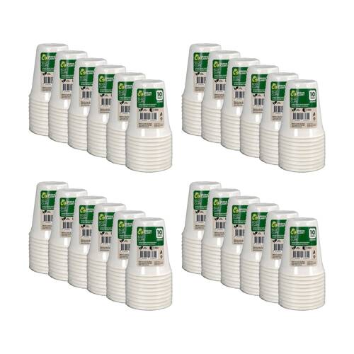 24x 10pc Braz Earth Friendly Disposable Cups Tableware Serveware 260ml