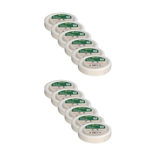 12x 30pc Braz Earth Friendly Disposable Round Plates Tableware Serveware 17cm