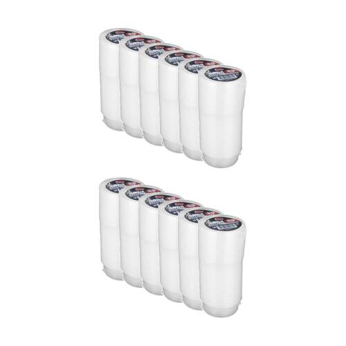 12x 20pc Braz Reusable Round Food Storage Containers W/ Lids 60ml Clear