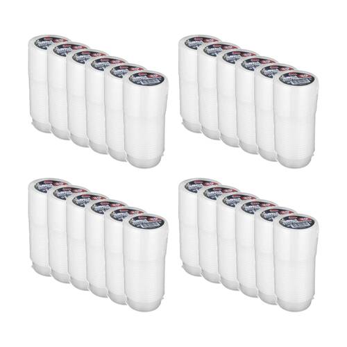 24x 20pc Braz Reusable Round Food Storage Containers W/ Lids 60ml Clear