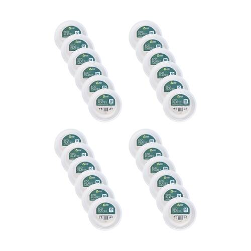 24x 10pc Braz Earth Friendly Disposable Plates Tableware Serveware 26cm