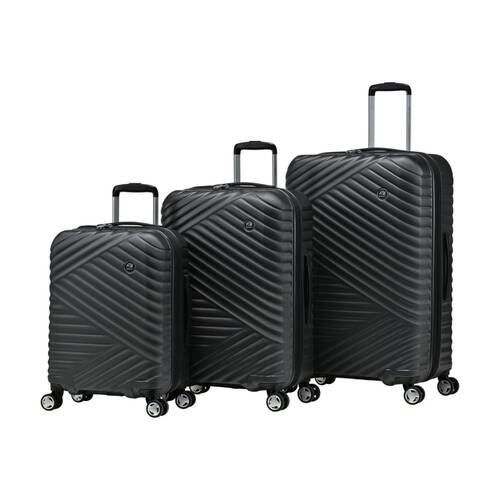 3pc Eminent Kimono Suitcases?Set Hard Shell Travel Luggage Graphite