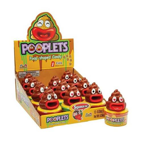 12PK Kidsmania Pooplets Poop-Shaped Sweets/Candy Kids Toy 15g Assorted