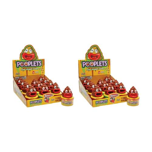 24PK Kidsmania Pooplets Poop-Shaped Sweets/Candy Kids Toy 15g Assorted