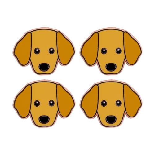 4PK Splosh Golden Retriever Keepsake Pin Enamel 3y+ Rose Gold 3x1x2.5cm