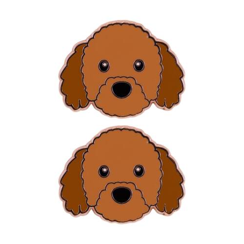 2PK Splosh Labradoodle Keepsake Pin Enamel 3y+ Rose Gold 3x1x2.5cm