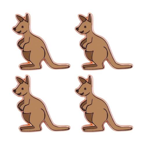 4PK Splosh Jump For Joy Keepsake Pin Enamel Kids 3y+ Rose Gold 3x1x2.5cm