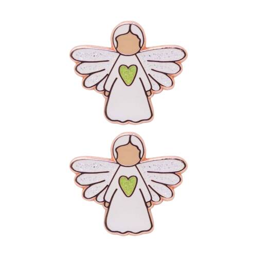 2PK Splosh Angel Of Healing Keepsake Pin Enamel 3y+ Rose Gold 3x3x0.5cm