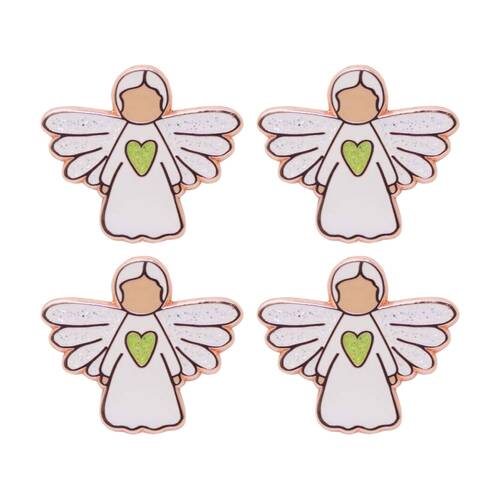 4PK Splosh Angel Of Healing Keepsake Pin Enamel 3y+ Rose Gold 3x3x0.5cm