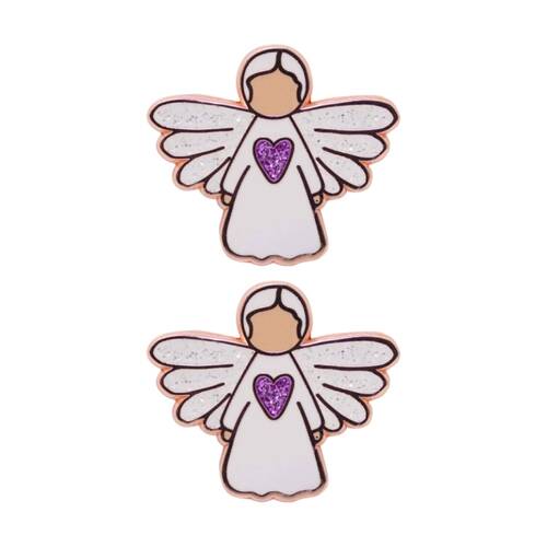 2PK Splosh Angel Of Prayer Keepsake Pin Enamel 3y+ Rose Gold 3x3x0.5cm