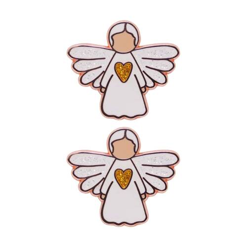 2PK Splosh Angel Of Friendship Keepsake Pin Enamel 3y+ Rose Gold 3x3x0.5cm