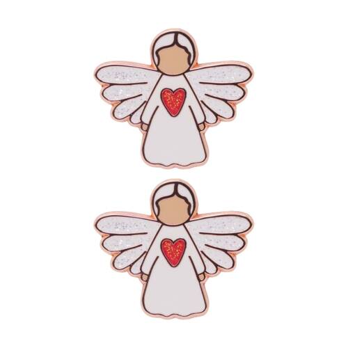 2PK Splosh Angel Of Strength Keepsake Pin Enamel 3y+ Rose Gold 3x3x0.5cm