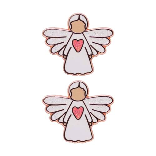 2PK Splosh Angel Of Guidance Keepsake Pin Enamel 3y+ Rose Gold 3x3x0.5cm