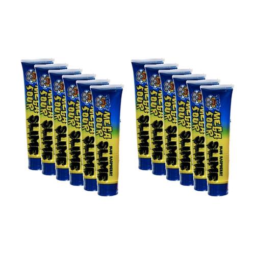 12PK TNT Mega Sour Slime 120ml Fruit Flavour Lollies/Gummies - Assorted