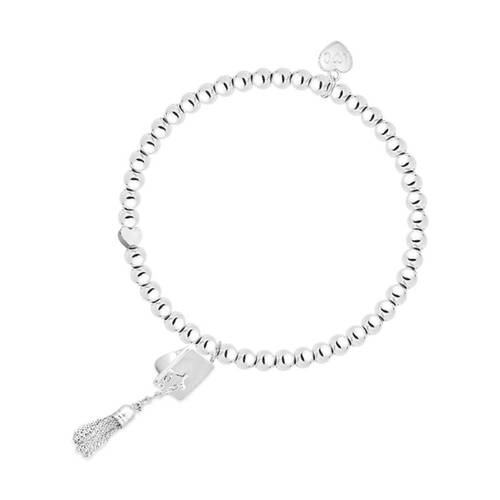 Life Charms Just Because Graduation Stretch Bracelet Silver 17.5cm
