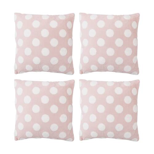 4PK LVD Spottie Pink Spots/Dots Decorative Home/Living Decor Cushion 43x43cm