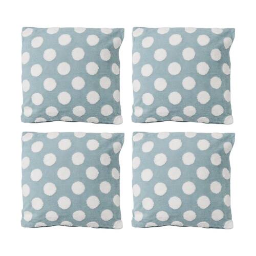 4PK LVD Spottie Blue Spots/Dots Decorative Home/Living Decor Cushion 43x43cm