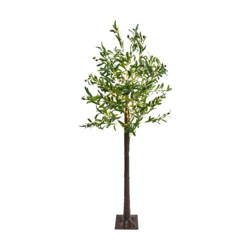 LVD Light-Up LED Artificial Olive Tree XL Home Decor 160-170cm Green