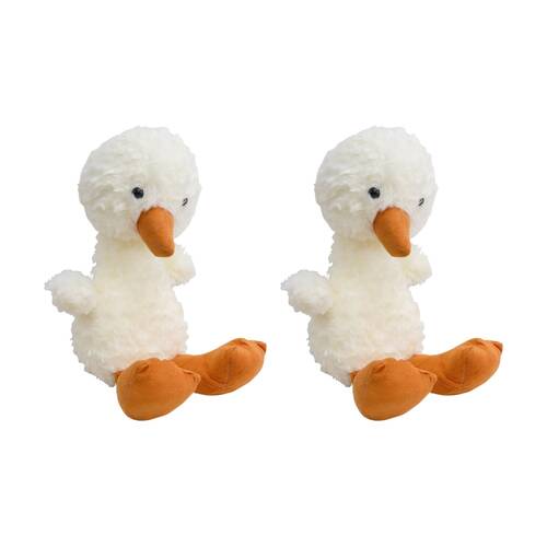 2PK LVD Children/Kids Soft & Cuddly Plush Toy Dani Duck 19x14x38cm
