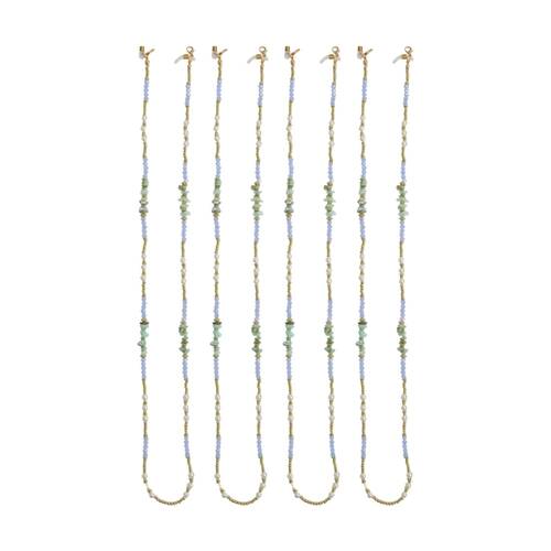 4PK LVD Multicoloured Shell/Beaded Sunglasses/Glasses Chain 80cm Assorted