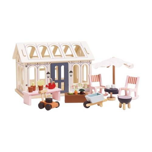 Le Toy Van Conservatory Set Dolls House Wooden Playset Kids 3+