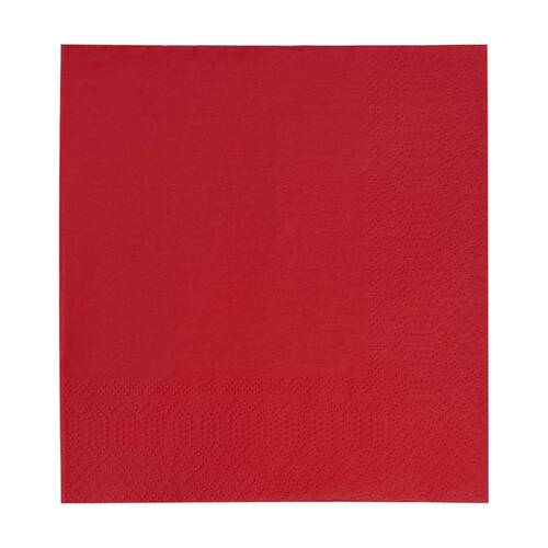 24x 50pc Partyware Lunch Naxins Set 2 Ply 330x330mm Tableware Red